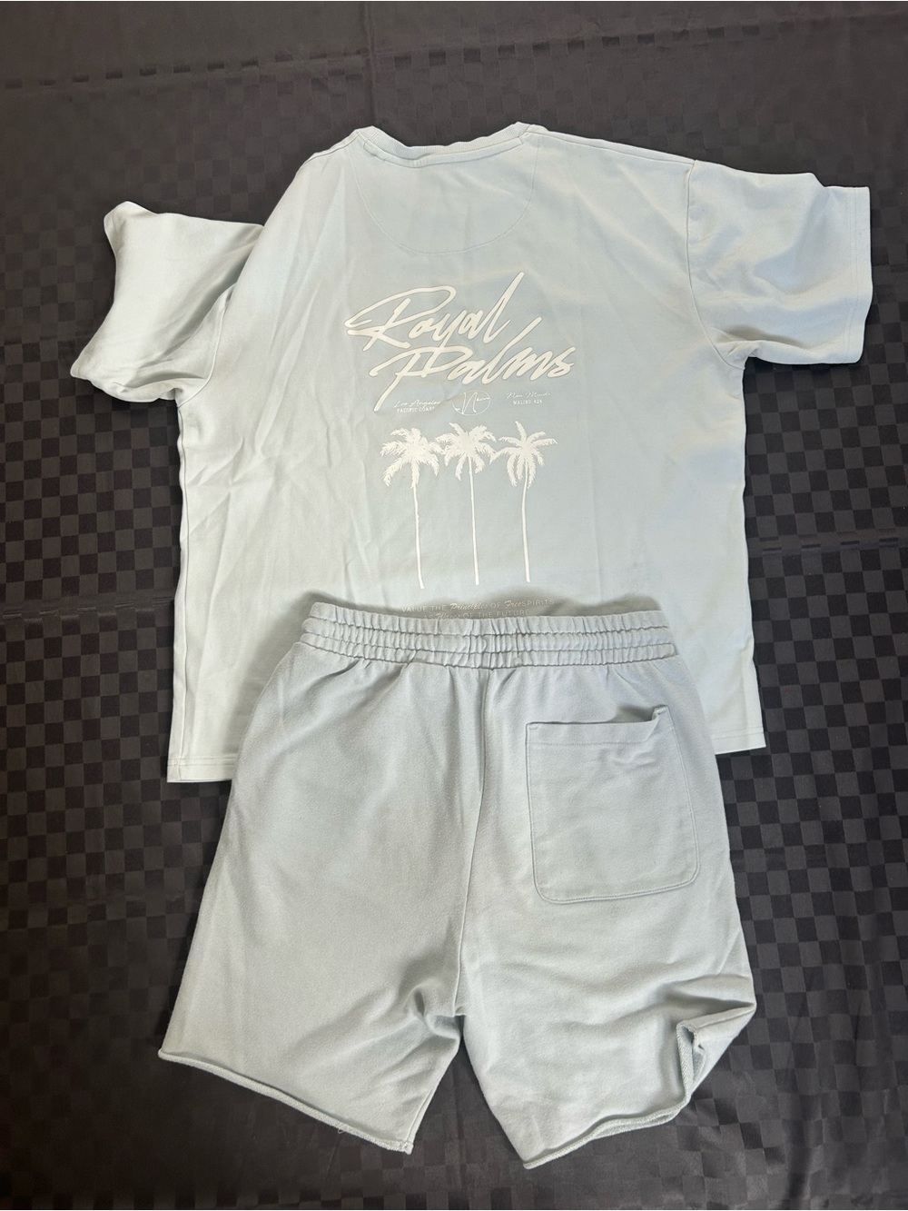 Two piece baby blue set